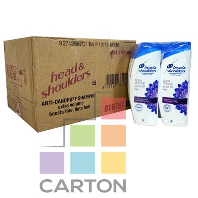 HEAD & SHOULDER EXTRA VOLUME ANTI-DANDRUFF SHAMPOO 24*400ML